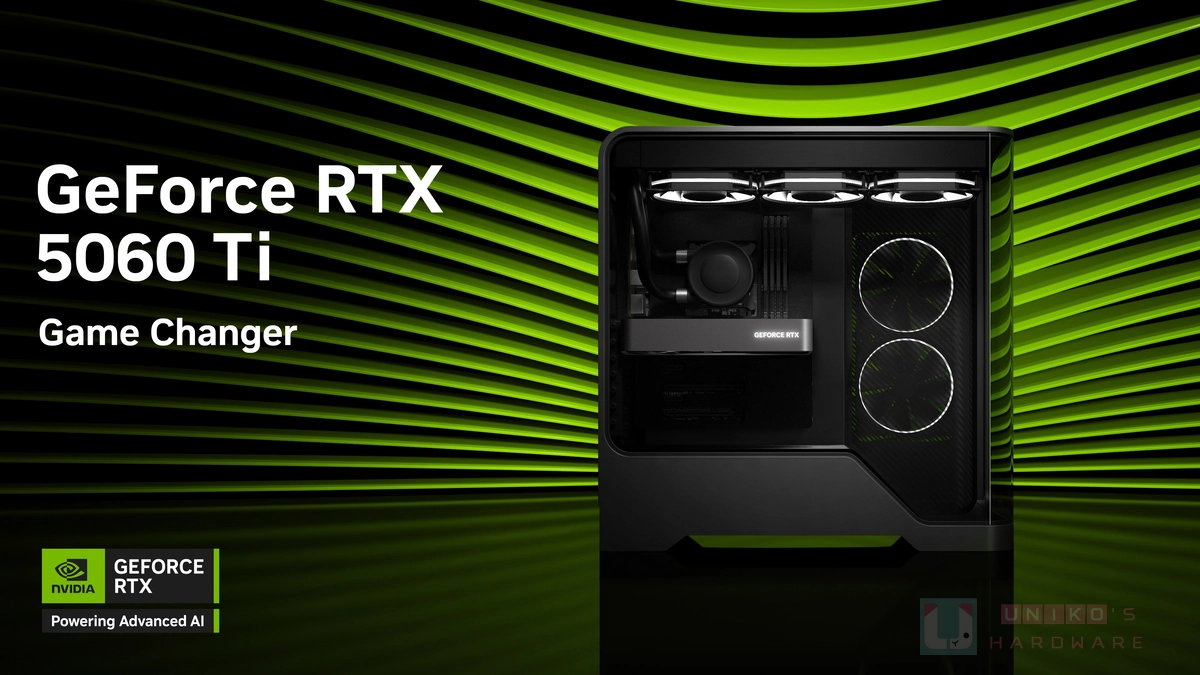 為主流玩家而生！NVIDIA GeForce RTX 5060 Ti 新台幣 13,790 元起