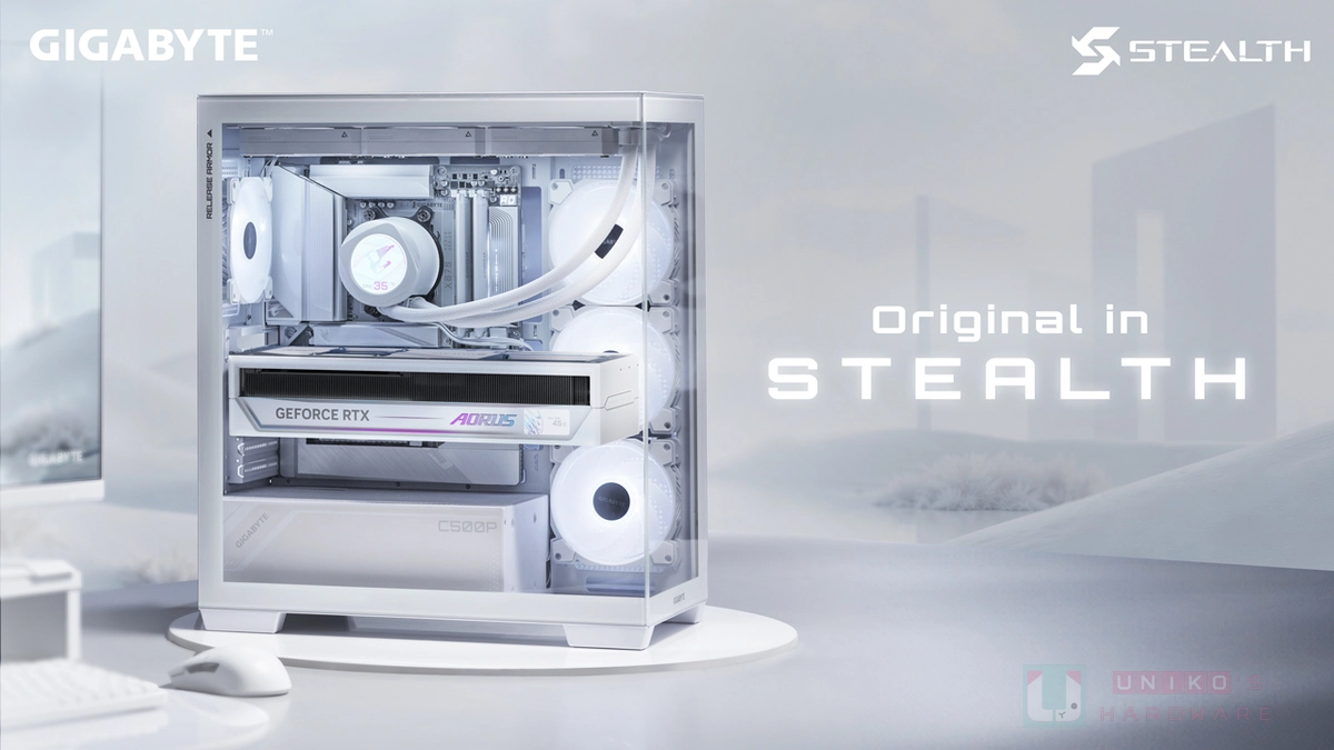 白色背插式新品來襲！技嘉推出 STEALTH ICE 系列背插主機板與顯示卡