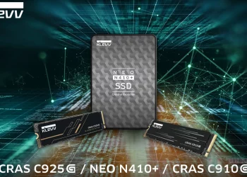 KLEVV 推出全新 CRAS C925G、CRAS C910G 與 NEO N410+ 固態硬碟系列