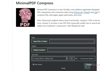 PDF 壓縮工具 - MinimalPDF Compress