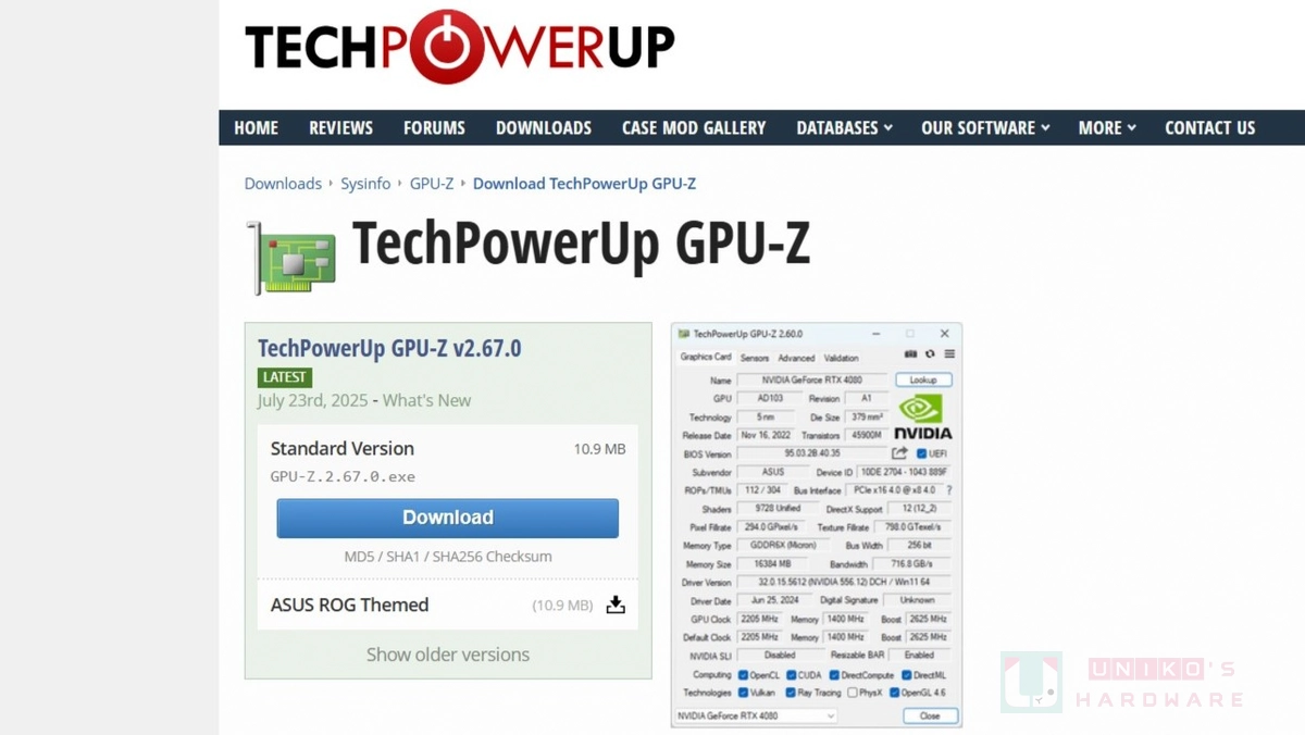 GPU-Z 發佈 2.67.0 版，新增支援 AMD Radeon AI Pro R9700 和 NVIDIA  RTX 5050