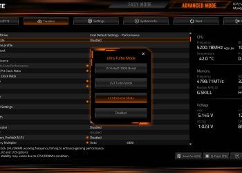 記錄技嘉 Z890 ULTRA TURBO MODE 設定！
