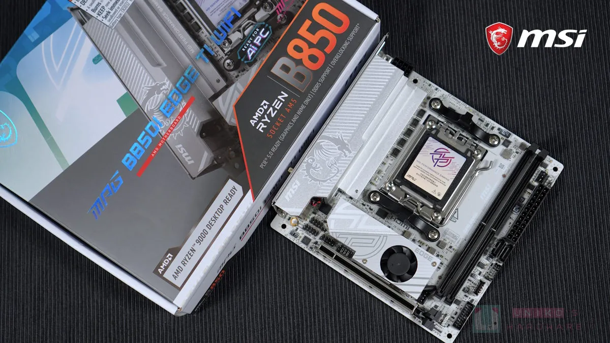 銀白小巧！MSI MPG B850I EDGE TI WIFI 主機板深度拆解評測
