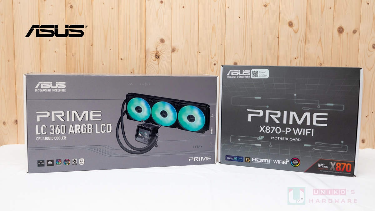 親民裝機組合！ASUS Prime X870-P WIFI 與 Prime LC 360 ARGB LCD 水冷開箱