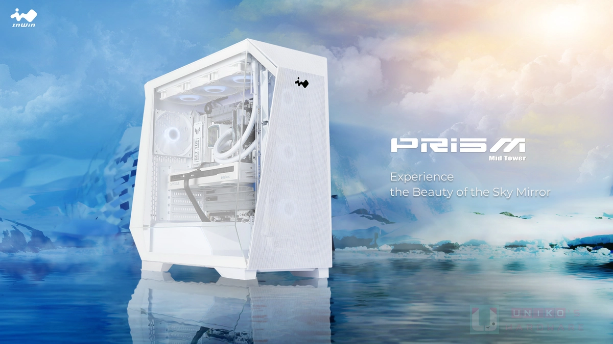 純淨視界再升級！InWin PRISM 天境白版本登場