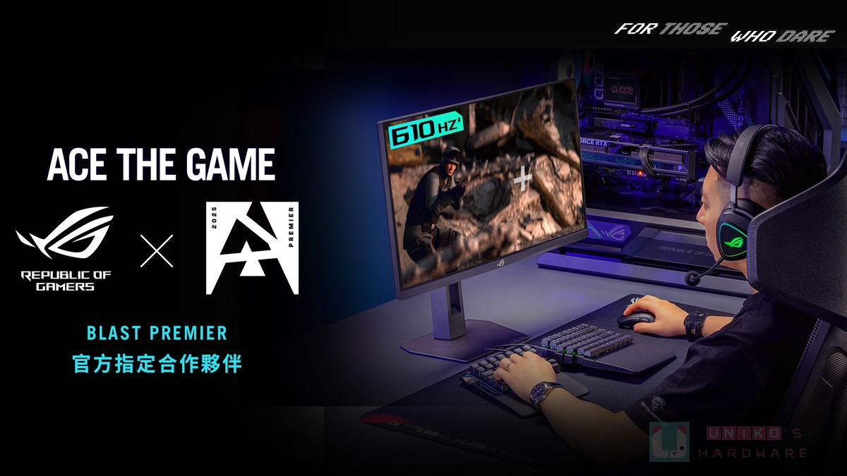 ROG 頂尖配備成為 BLAST Premier Counter-Strike 2 賽事指定硬體