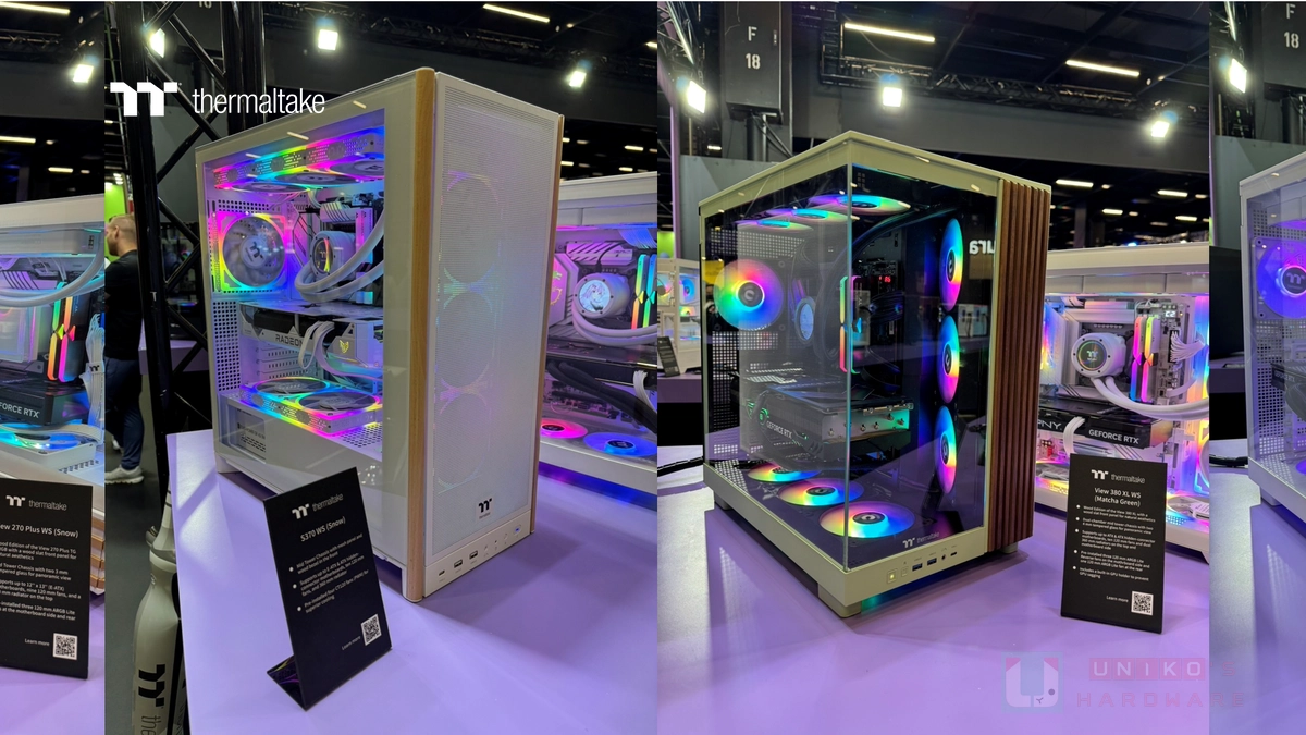 曜越現代風北歐木紋電競機殼首度於歐洲 Gamescom 2025 優雅亮相