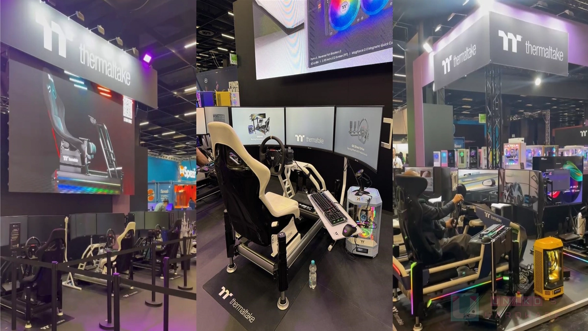 曜越 Gamescom 2025 與玩家同樂，還有機會拿到大獎 G6 方向盤喔
