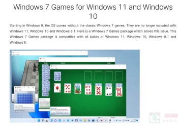 Windows 7 Games for Windows 11 讓踩地雷等經典小遊戲回歸！