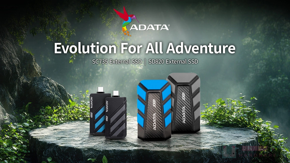 輕巧高速！ADATA 新推出 SD820、SC735 外接式固態硬碟
