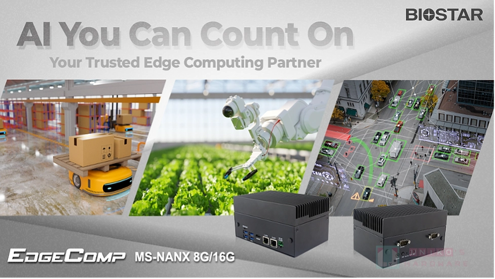 邊緣運算小鋼砲！映泰推出 BIOSTAR EdgeComp MS-NANX 8G/16G 工業電腦