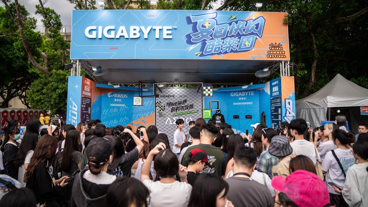 技嘉科技大稻埕夏日節歡樂開趴，讓年輕世代現場體驗 AORUS 領先產品
