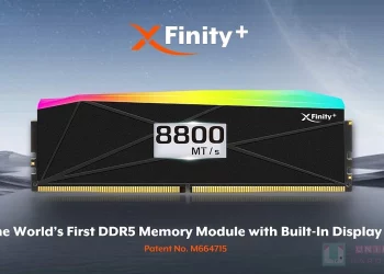 創新內建 OLED！V-COLOR 聯手技嘉打造全新 XFinity+ 超頻記憶體