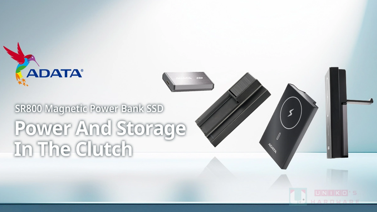 ADATA 威剛推出全球首款結合 SSD 與行動電源的 SR800 外接式 SSD