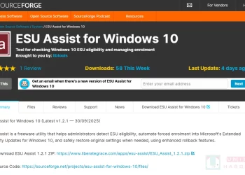 ESU Assist for Windows 10 延長更新註冊工具