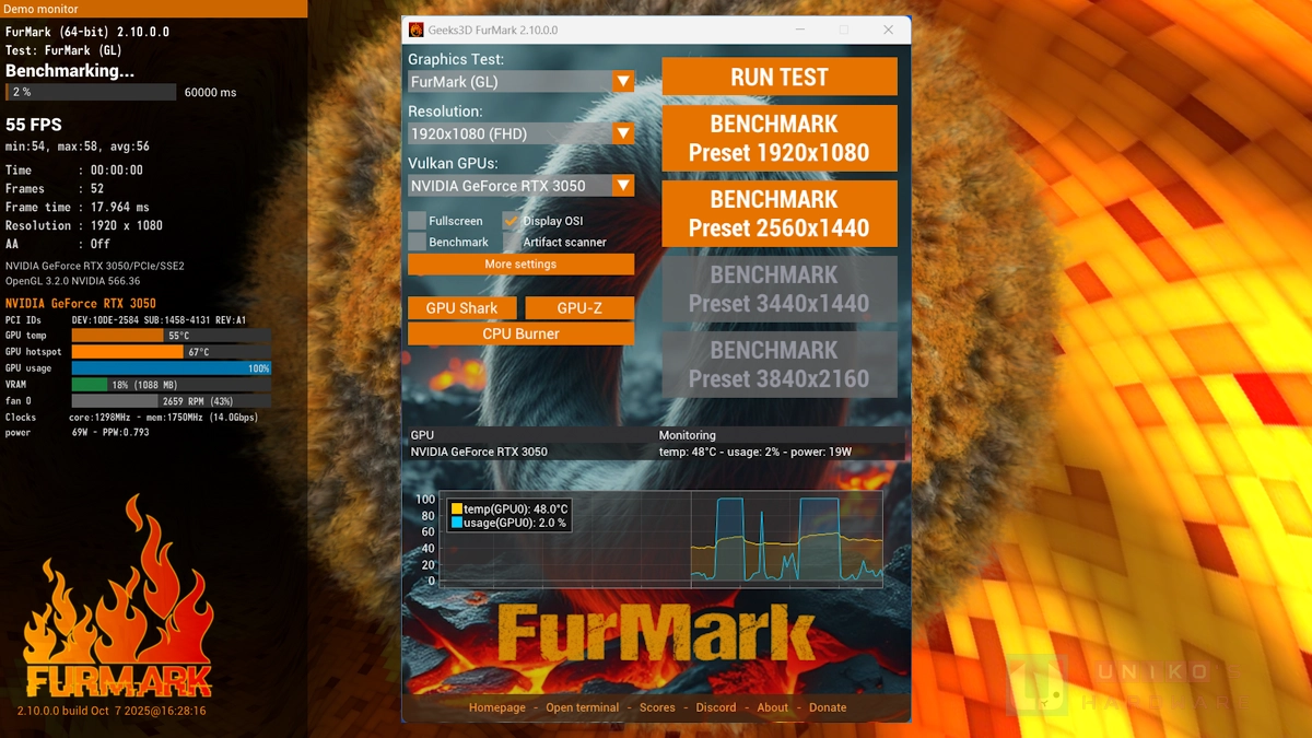 FurMark 2 更新至 2.10 版，新增支援 RX 9060、RX 7700