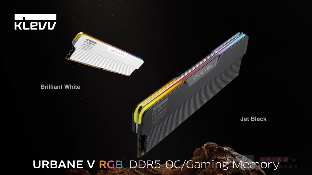科賦推出極致黑新色 URBANE V RGB DDR5 電競超頻記憶體