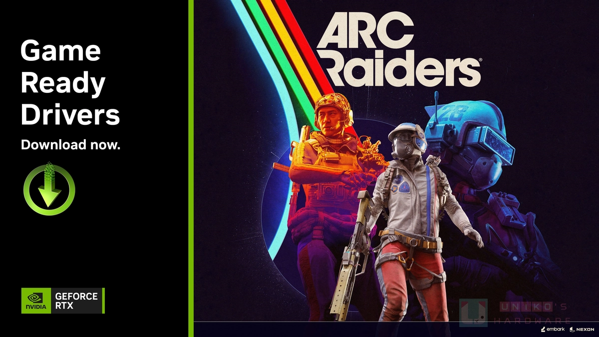 全新 GeForce Game Ready 驅動程式為 ARC Raiders 帶來遊戲最佳化