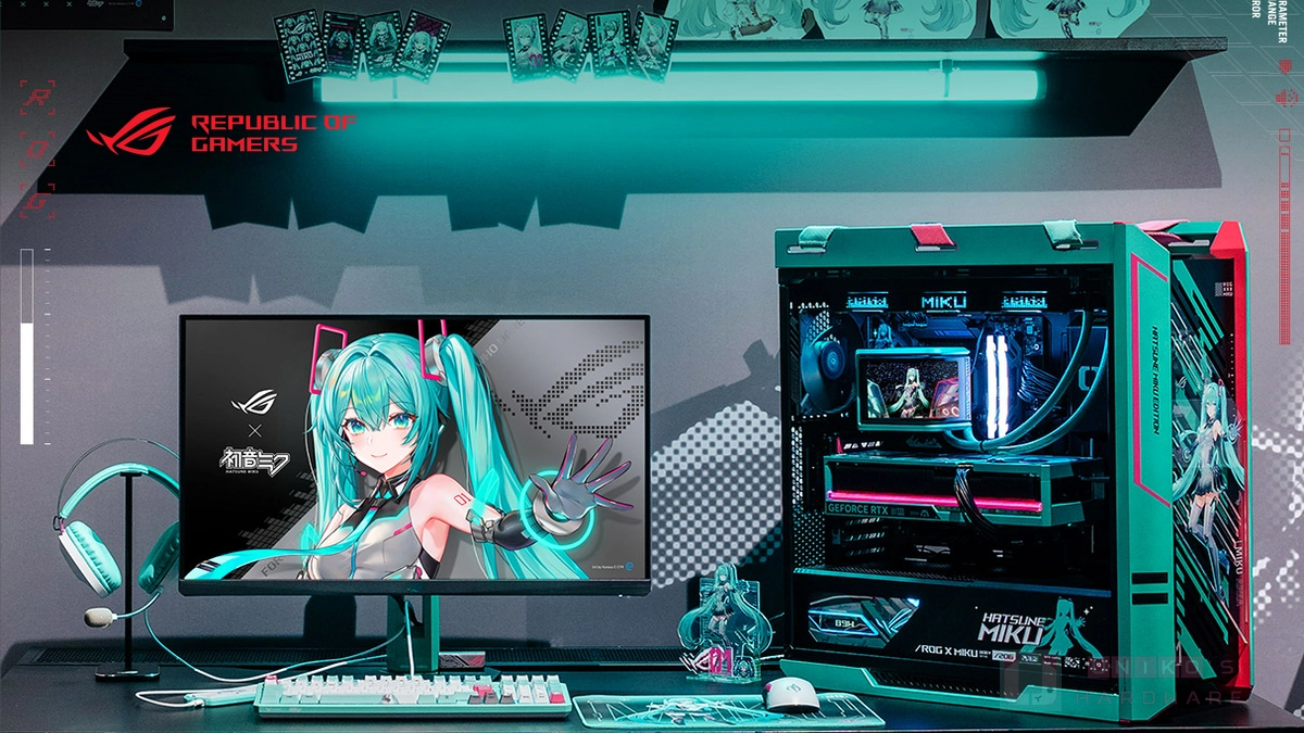 ROGｘHatsune Miku 初音未來系列聯名品開賣！買 DIY 小全配送聯名 T 恤與立牌