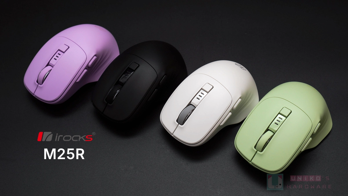 辦公文書專武！iRocks M25R 快充式無線靜音滑鼠評測