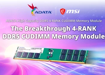 ADATA 聯手 MSI 共同打造全球首款大容量 4-RANK DDR5-5600 CUDIMM