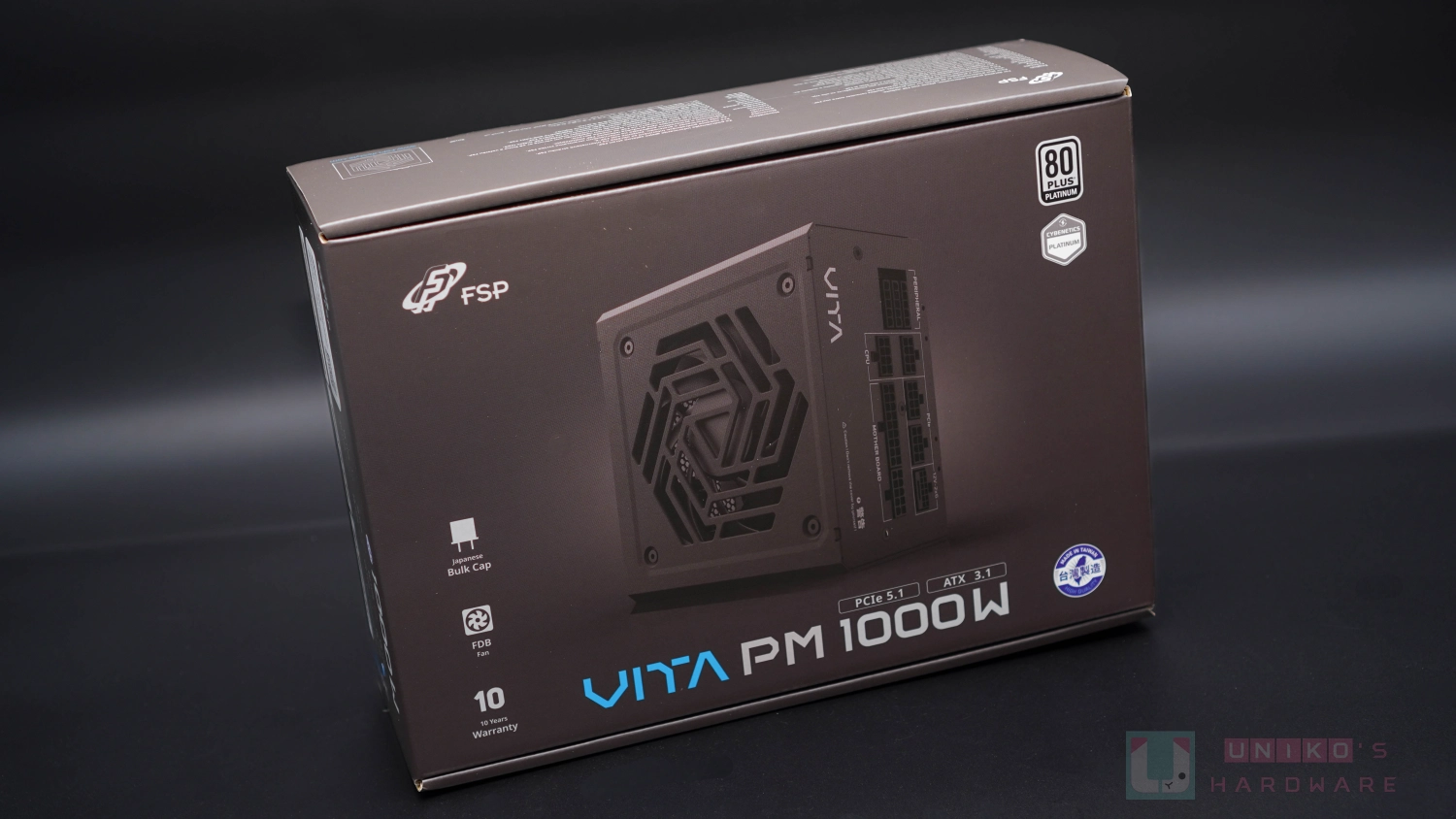 全漢VITA PM MIT 1000W 白金電源開箱評測