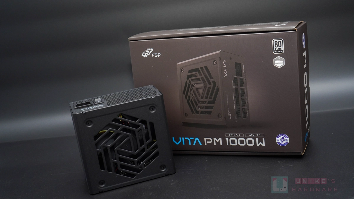 白金級別高效轉換！FSP VITA PM MIT 1000W 電源供應器開箱