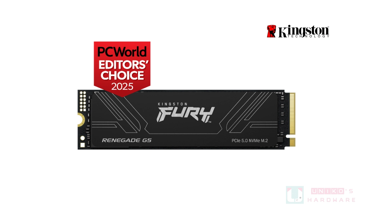 容量翻倍、快樂加倍！金士頓推出 8TB Kingston FURY Renegade G5 SSD