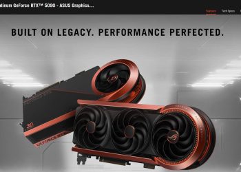 華碩 ROG MATRIX PLATINUM RTX 5090 產品頁面已上線!