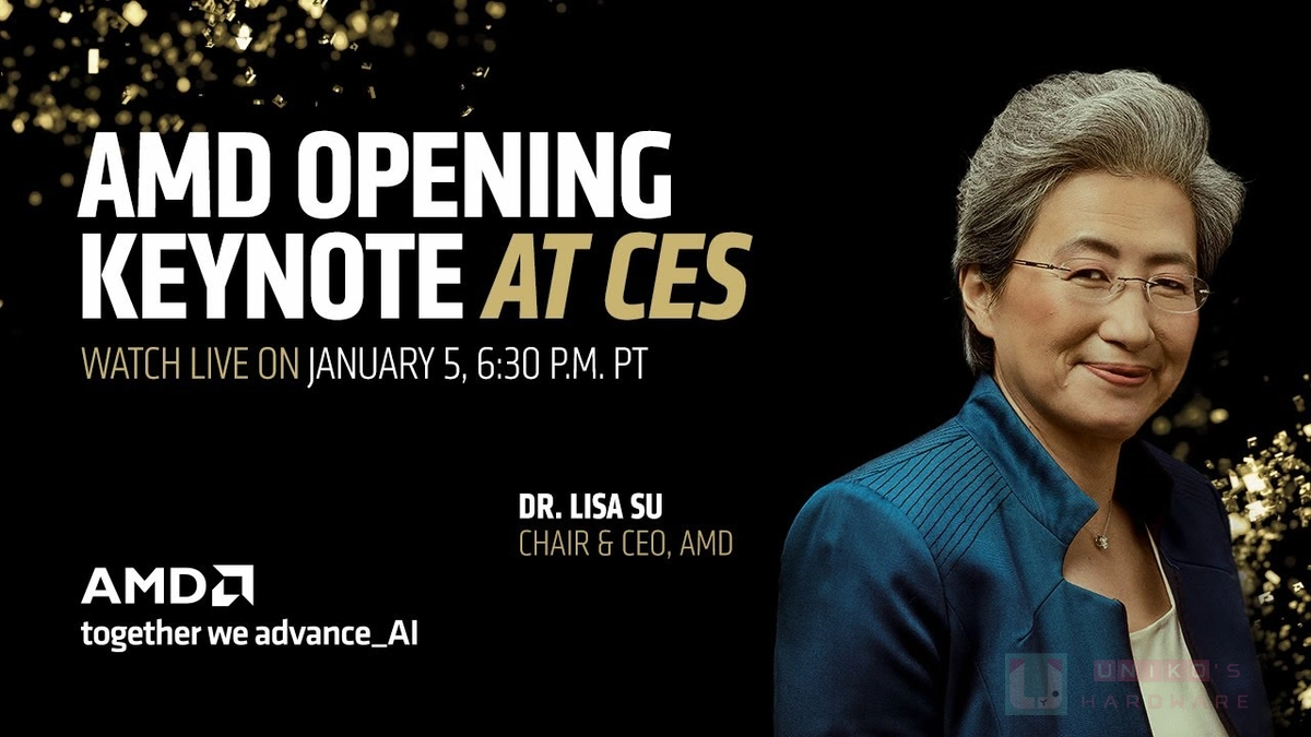 掌握 AI 創新未來!AMD 執行長蘇姿丰博士將於 CES 2026 進行開幕主題演講