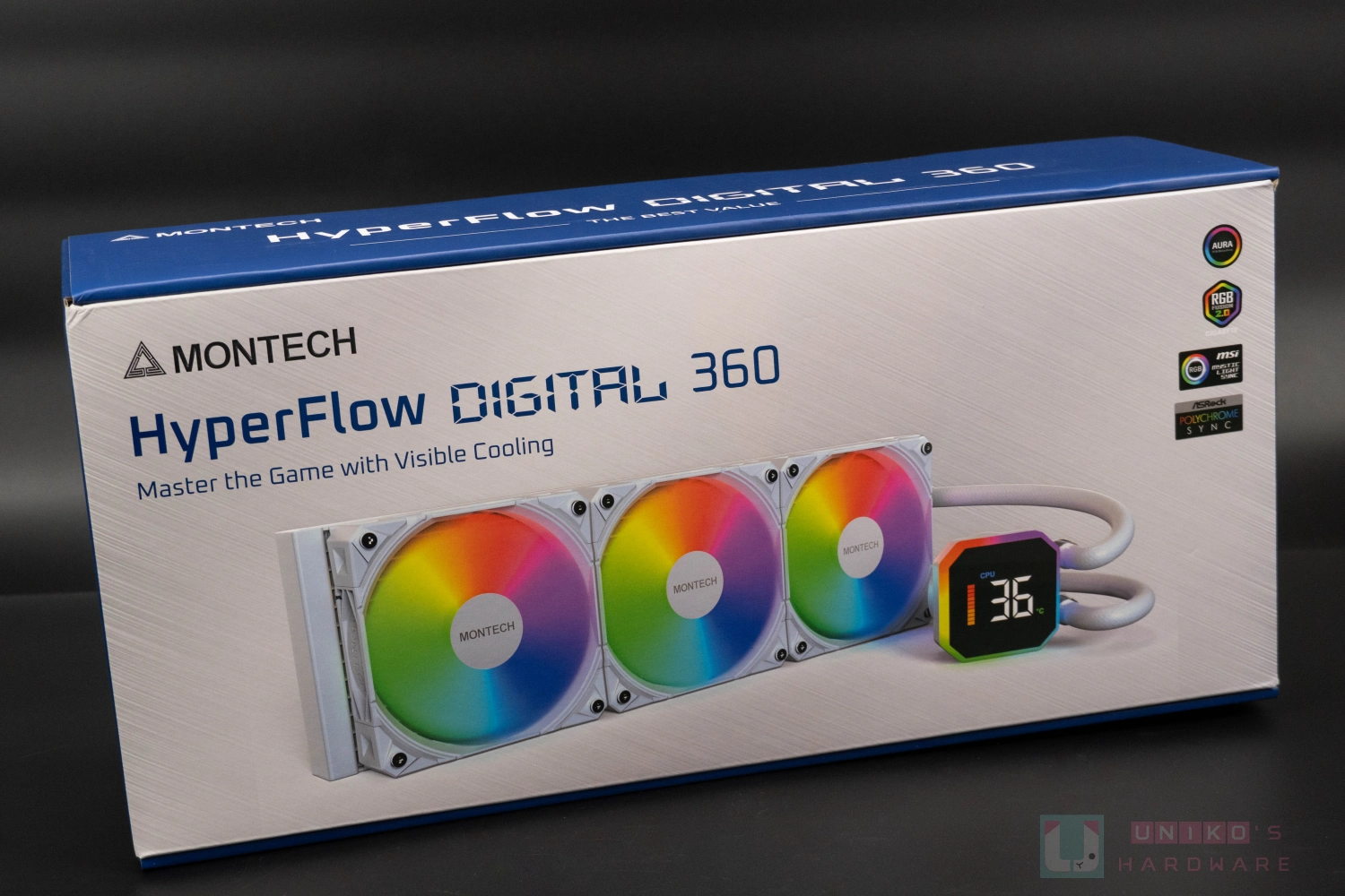 MONTECH HyperFlow DIGITAL 360 一體式水冷開箱：即時溫度顯示新功能