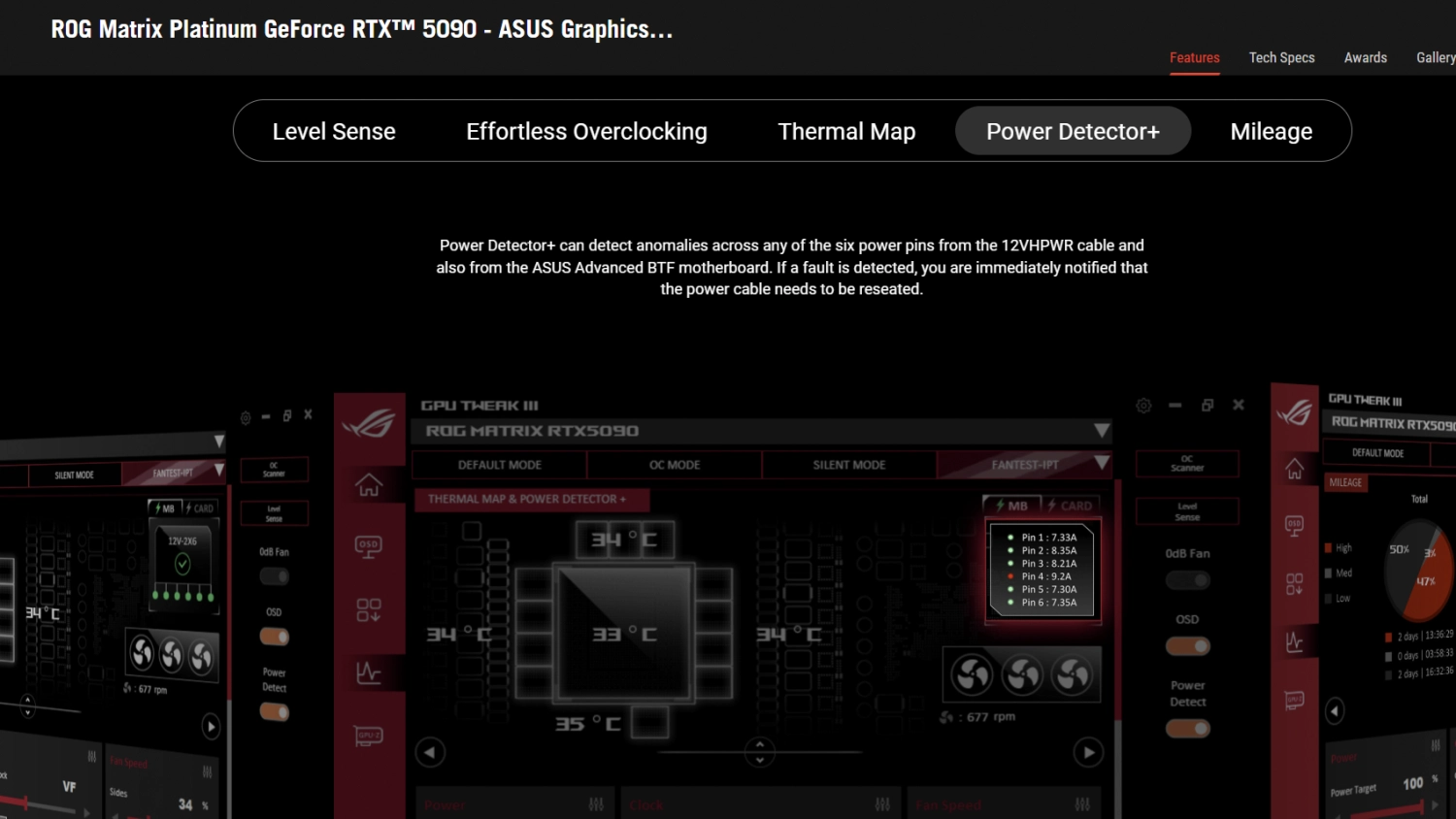 ASUS GPU TWEAK III 為特定 BTF 主機板加入電流檢測功能！