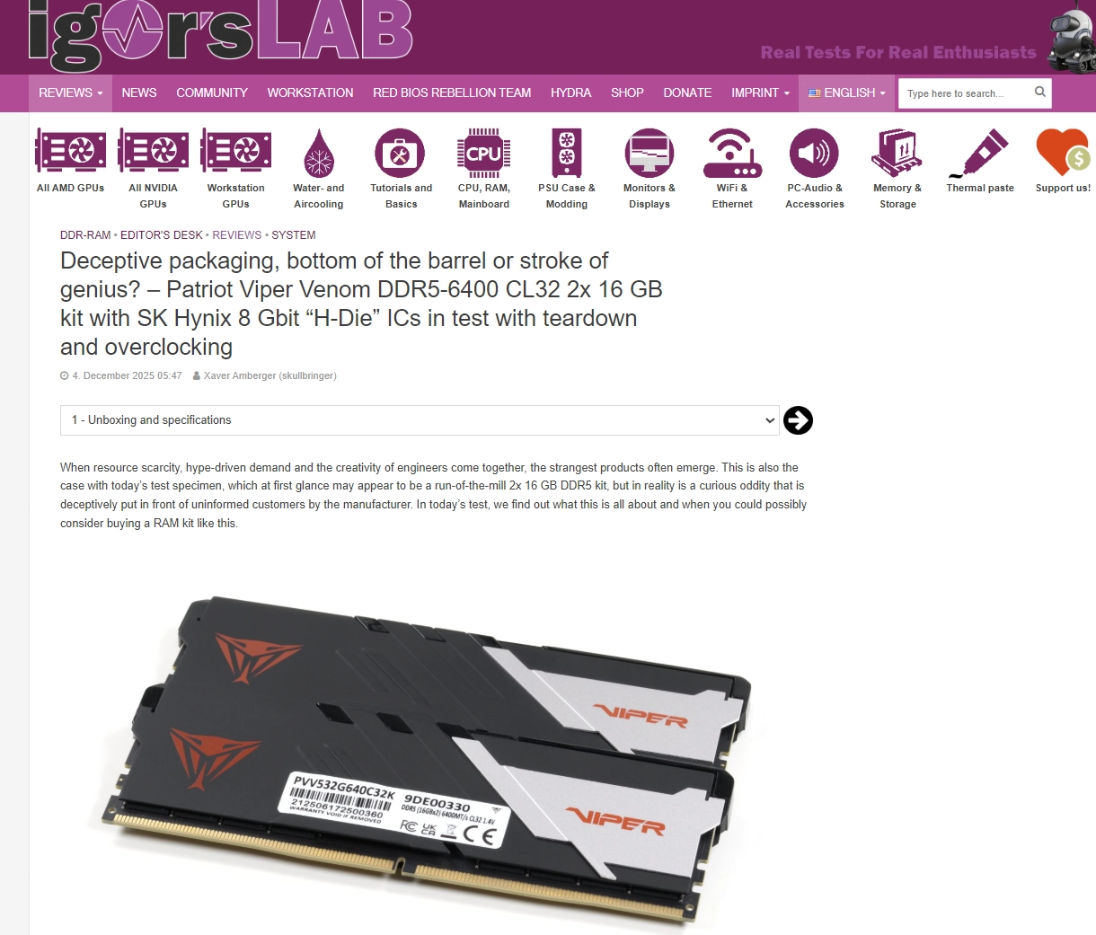 SK HYNIX H DIE:新16GB DDR5記憶體的秘密解析