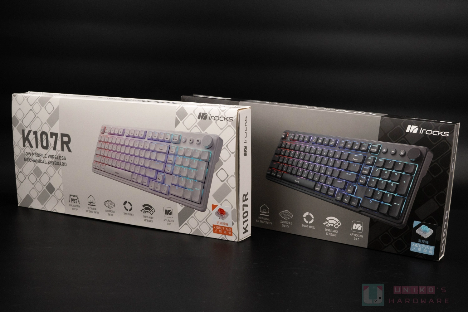 iRocks K107R 三模矮軸機械鍵盤開箱賞析