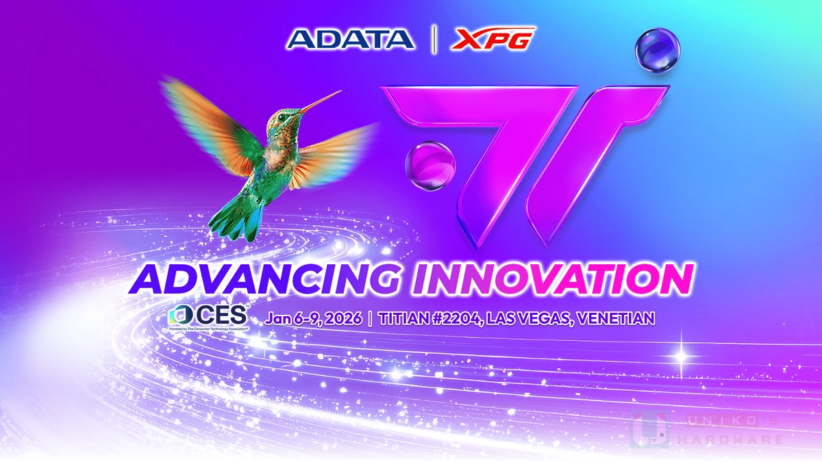 ADATA 威剛科技 CES 2026 強力聚焦 AI 創新應用