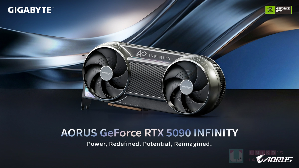 創新散熱釋放極致效能！技嘉於 CES 2026 發表 AORUS GeForce RTX 5090 INFINITY 顯示卡