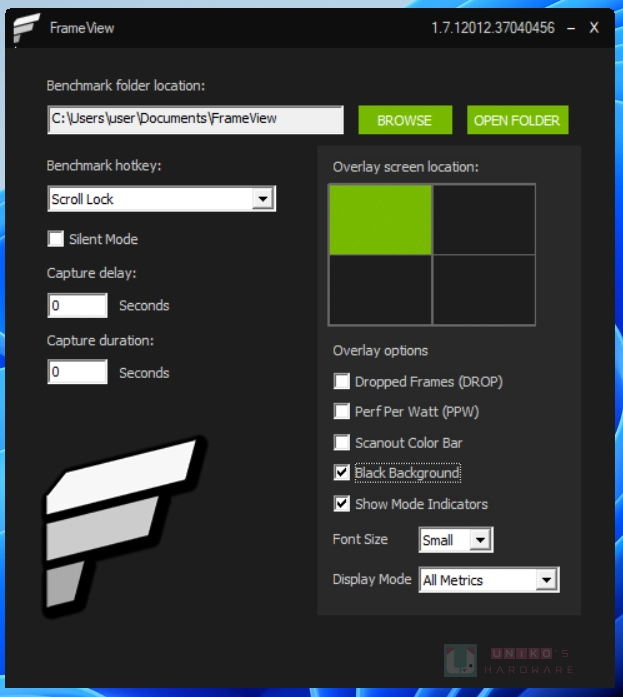 NVIDIA FrameView 1.7更新:自訂疊加顯示與高幀率優化