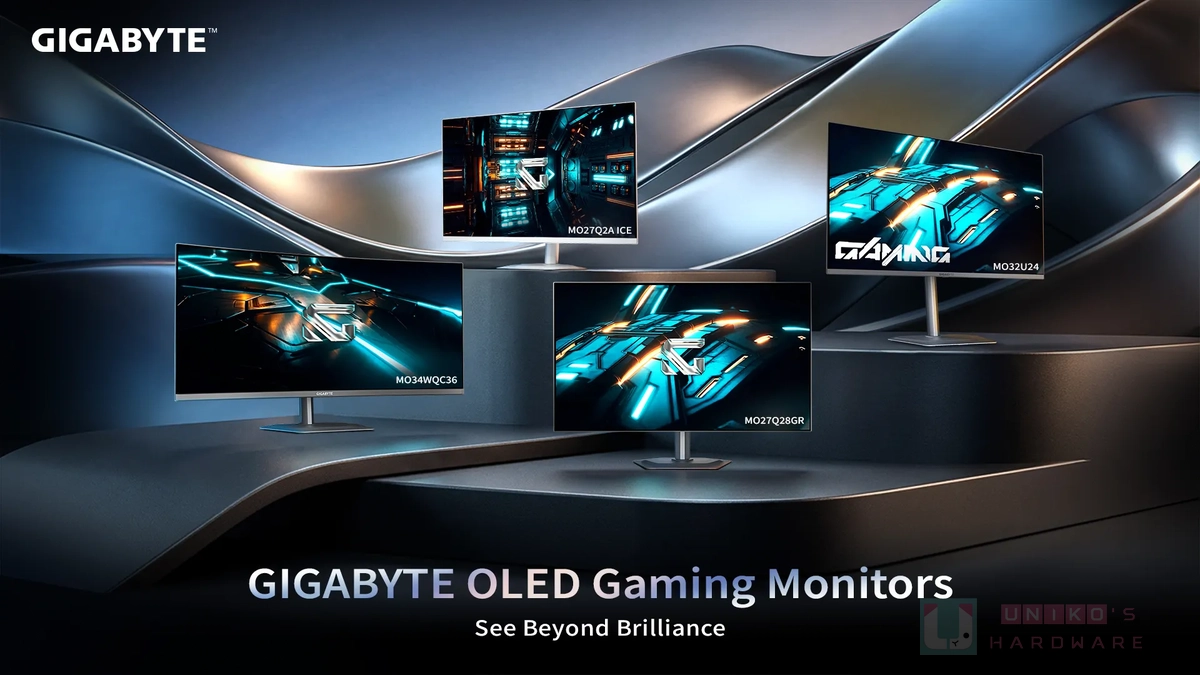 重新定義視覺巔峰！技嘉於 CES 2026 推出四款全新 OLED 電競螢幕