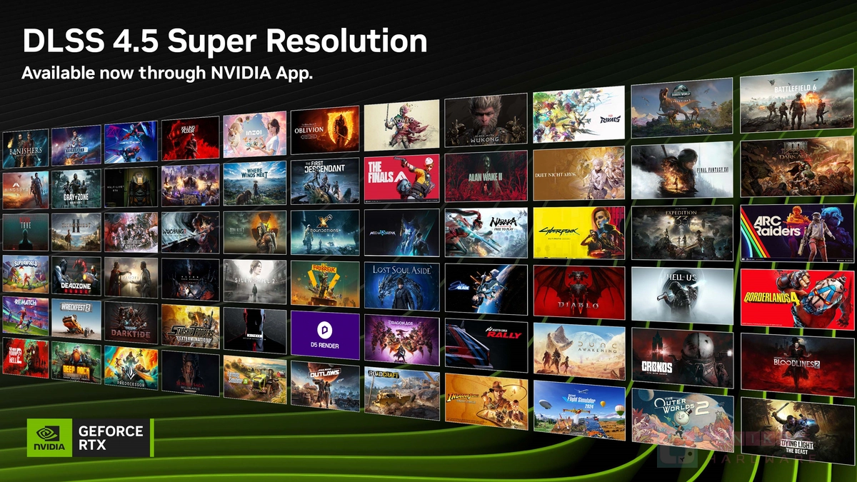 NVIDIA 推出新版 NVIDIA App，正式帶來 DLSS 4.5 超解析度技術