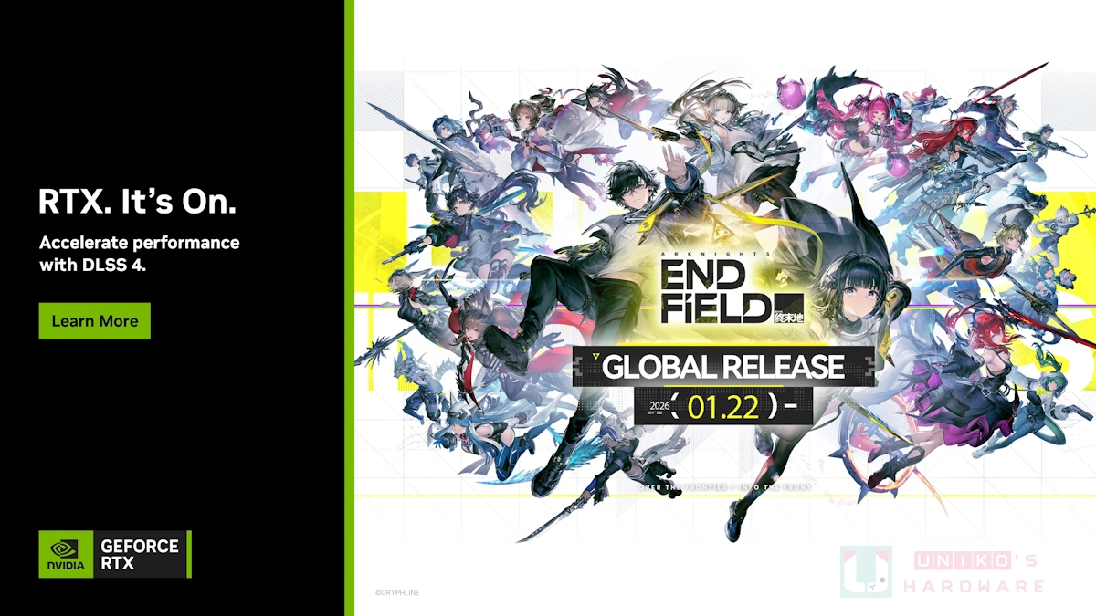 NVIDIA為《明日方舟：終末地》首發支援DLSS 4技術