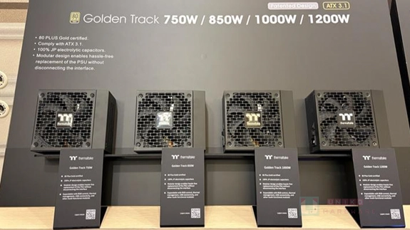 開創電源黃金時代！Thermaltake 展出 Golden Track 系列模組化設計電源供應器