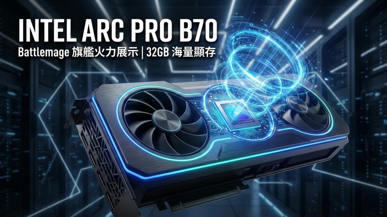Arc Pro B70 傳即將推出，預計配備 BMG-G31 核心與 32GB 超大顯示記憶體
