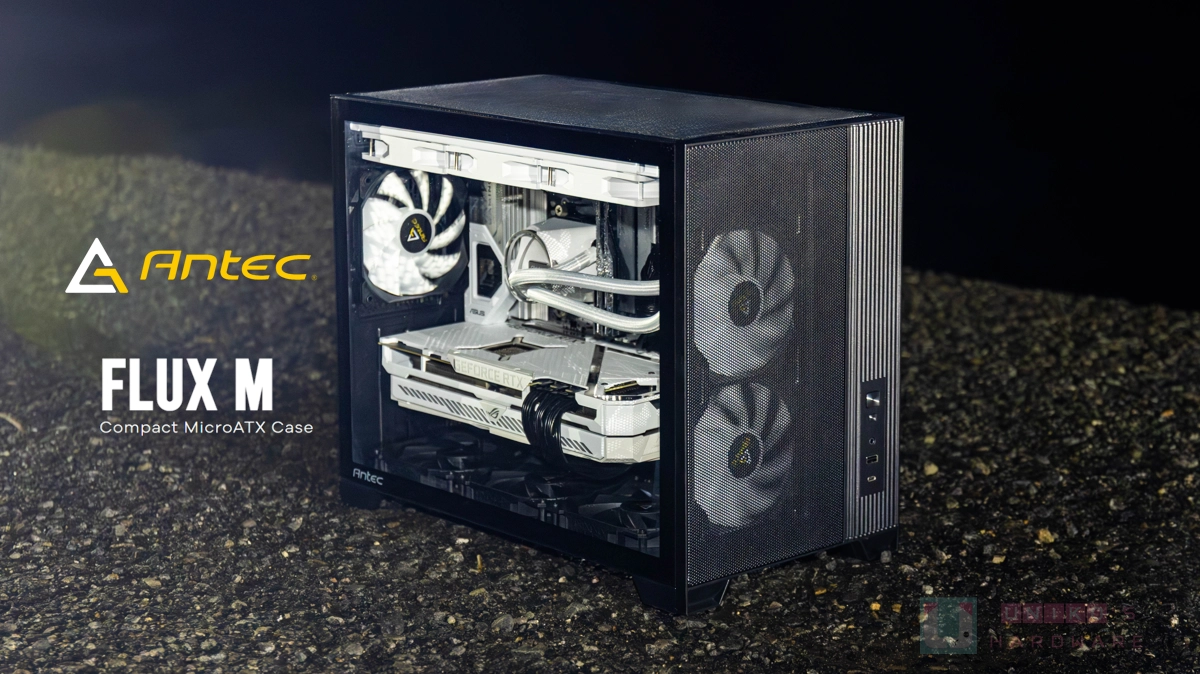 誠意標配 6 風扇的 M-ATX 小鋼砲！Antec FLUX M 機殼評測