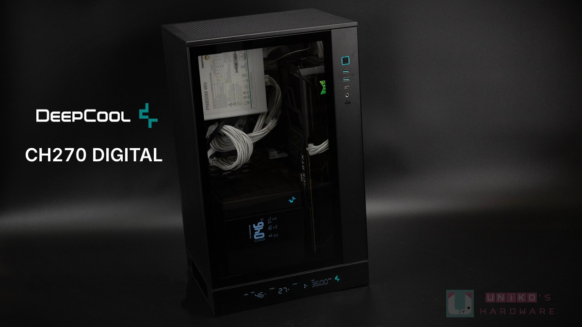 自帶數位監控螢幕的桌面性能小巨獸！DeepCool CH270 DIGITAL 機殼評測