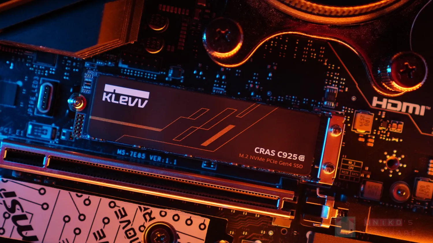 KLEVV CRAS C925G M.2 NVMe PCIe Gen4x4 SSD 評測