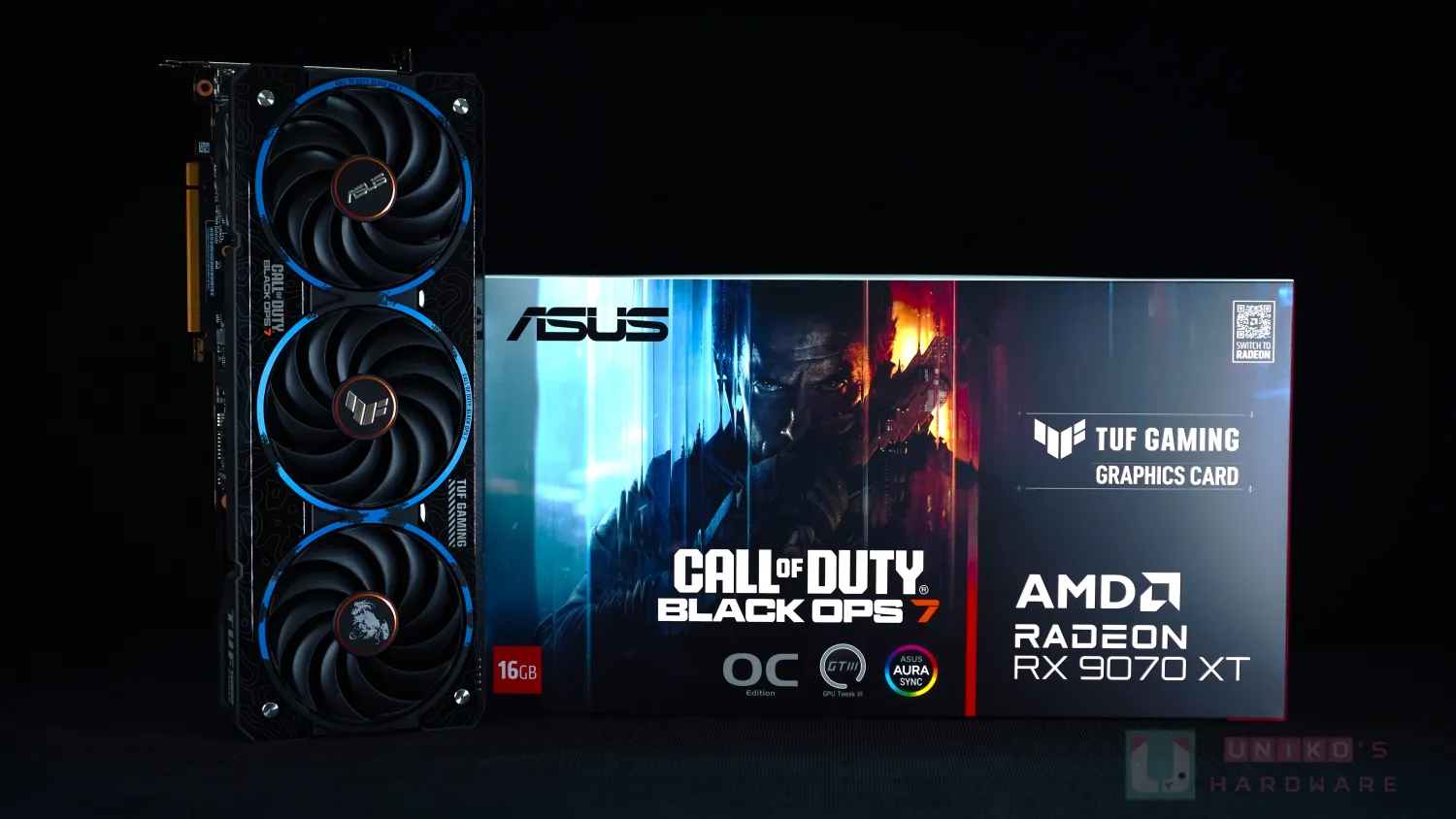 TUF Gaming Radeon RX 9070 XT COD BO7 特仕版開箱