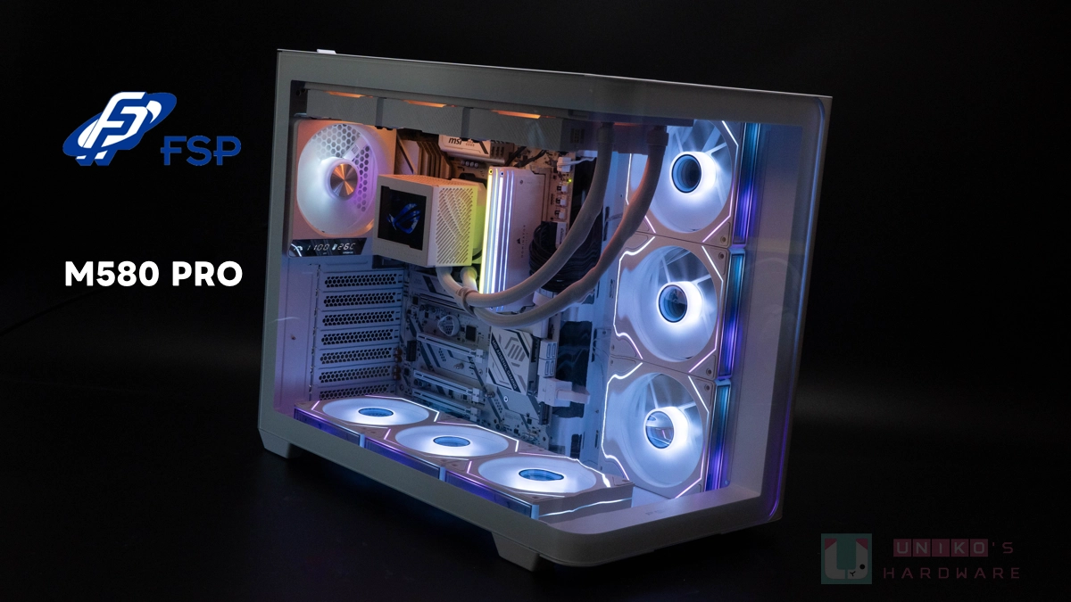 獨家專利 ZENFAN 溫度轉速一目了然!FSP M580 PRO 海景房機殼評測