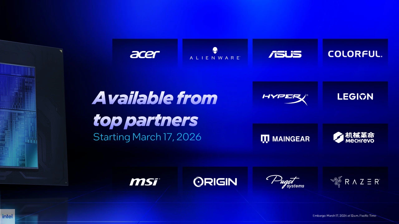 Intel Core Ultra 200HX Plus 筆電處理器正式登場,最高提升 62% 遊戲效能
