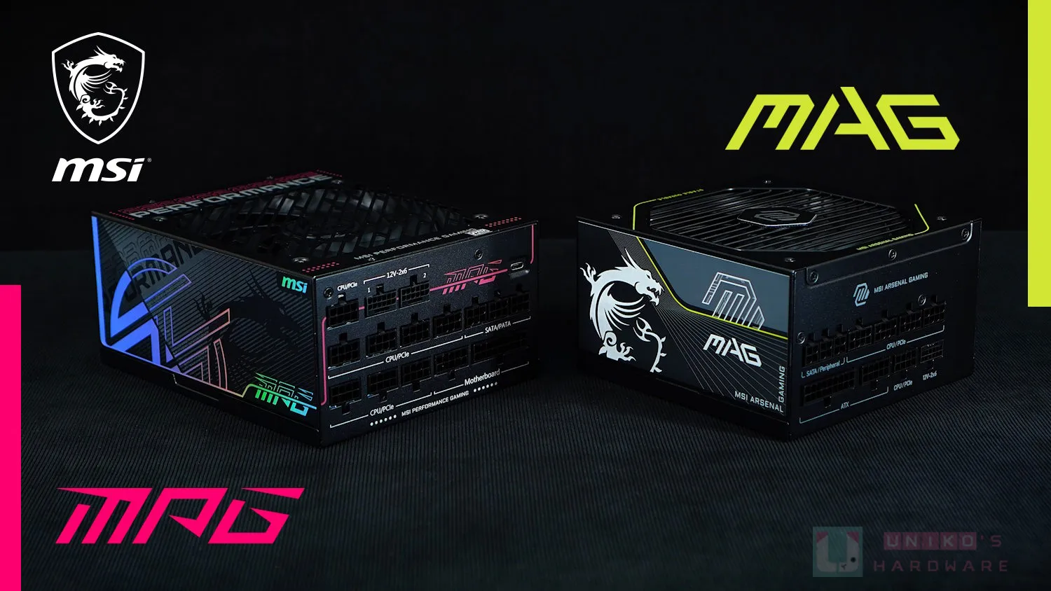 MSI MPG Ai1600TS PCIE5 & MAG A1200PLS PCIE5 電源供應器開箱