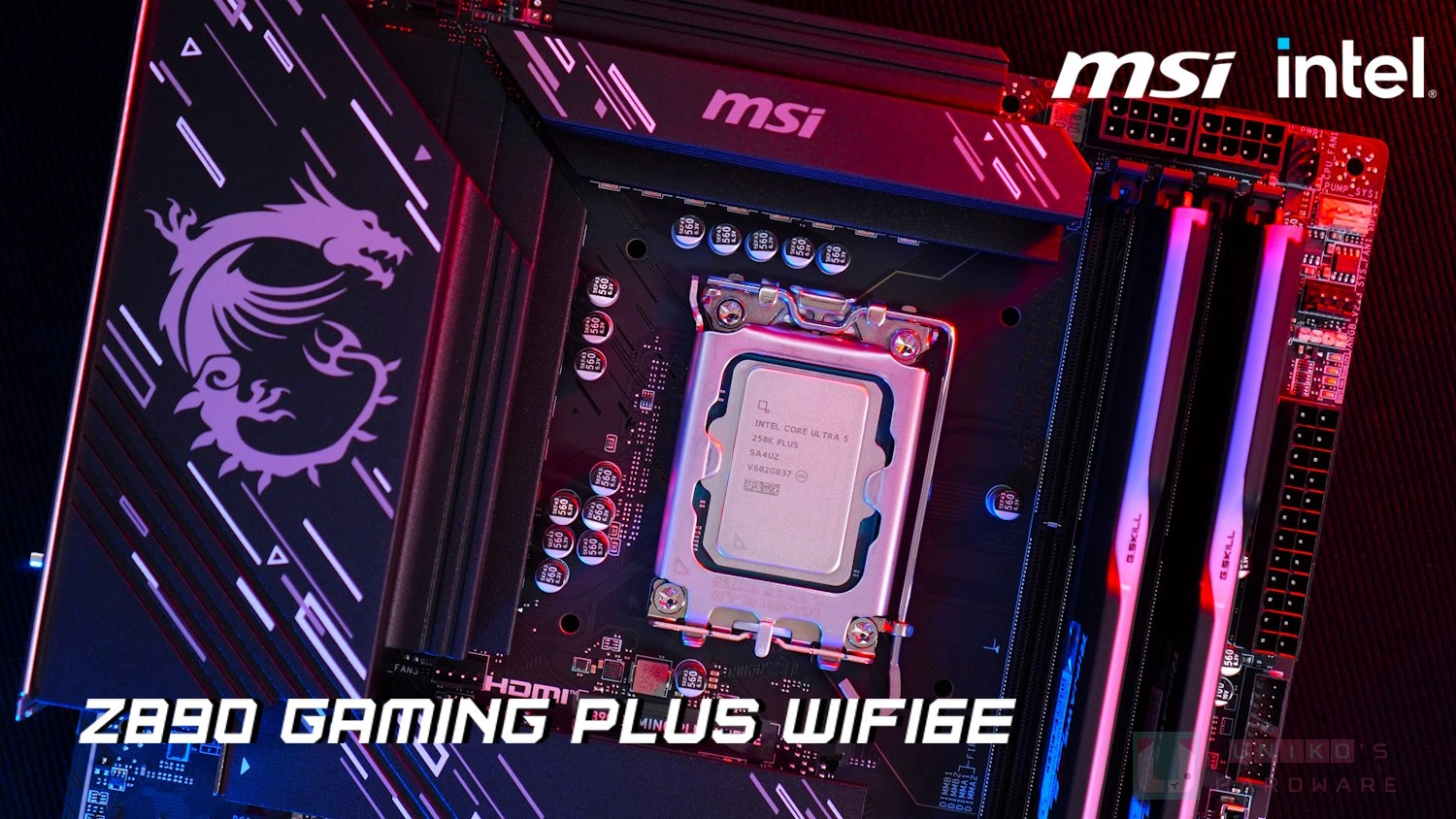 Intel U7 270K Plus Z890 GAMING PLUS WIFI6E 評測